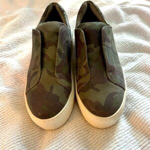 Shiny camo sneakers
